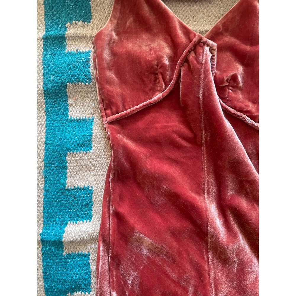 Olivaceous Velvet Gown - Small